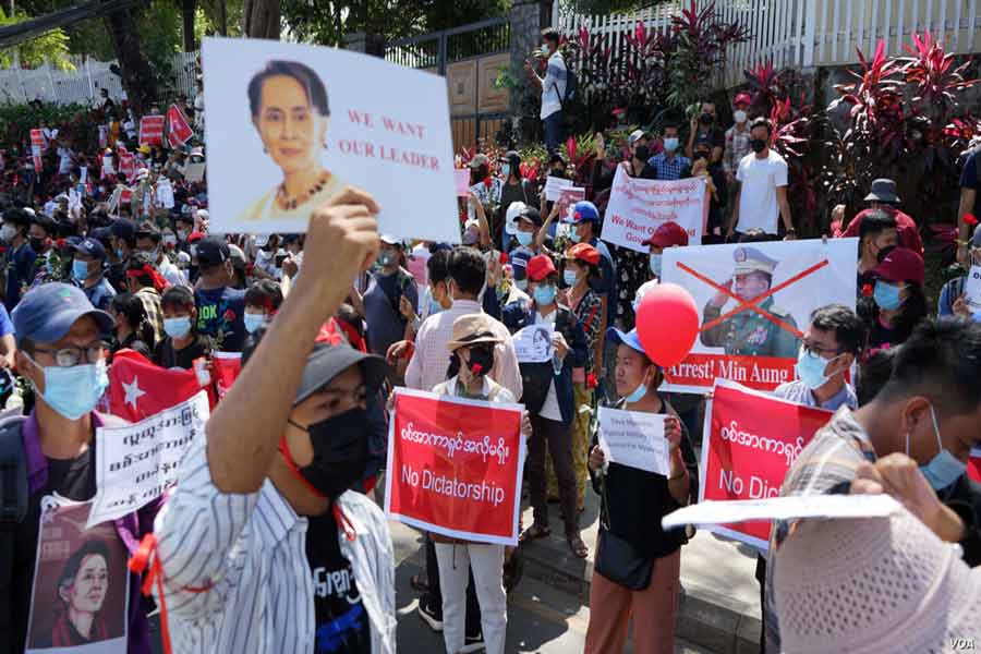 Myanmar-military-coup-2021-public-protests