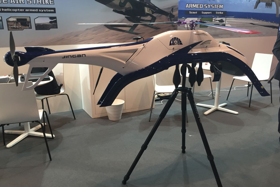 Ziyan-weaponised-rotary-wing-UAV-at-Eurosatory-Paris
